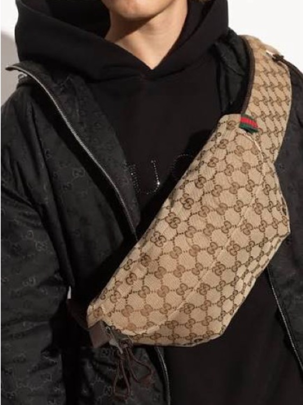 Gucci Beige GG Supreme Belt Bag Fanny pack